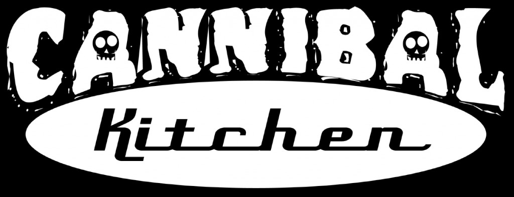 Cannibal Kitchen Logo - Negative