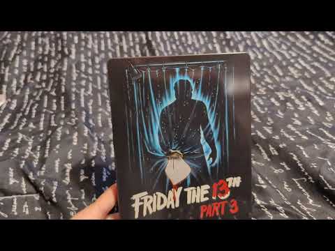 Friday the 13th part 3 40th Anniversary Steelbook Unboxing (Paramount) (Video)