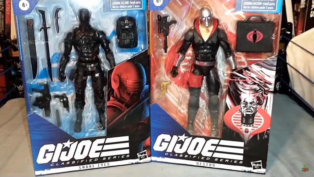 G.I. Joe Classified Snake Eyes and Destro Unboxing (Video)