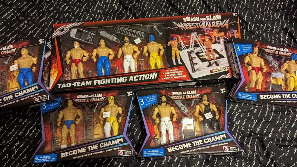 Smash and Slam Wrestle Champs and Wrestle Arena Unboxing and Review