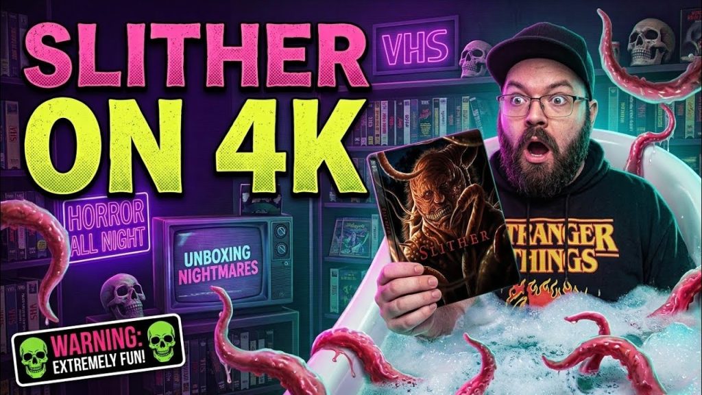 Slither 4K Steelbook from Scream Factory Unboxing (Video)